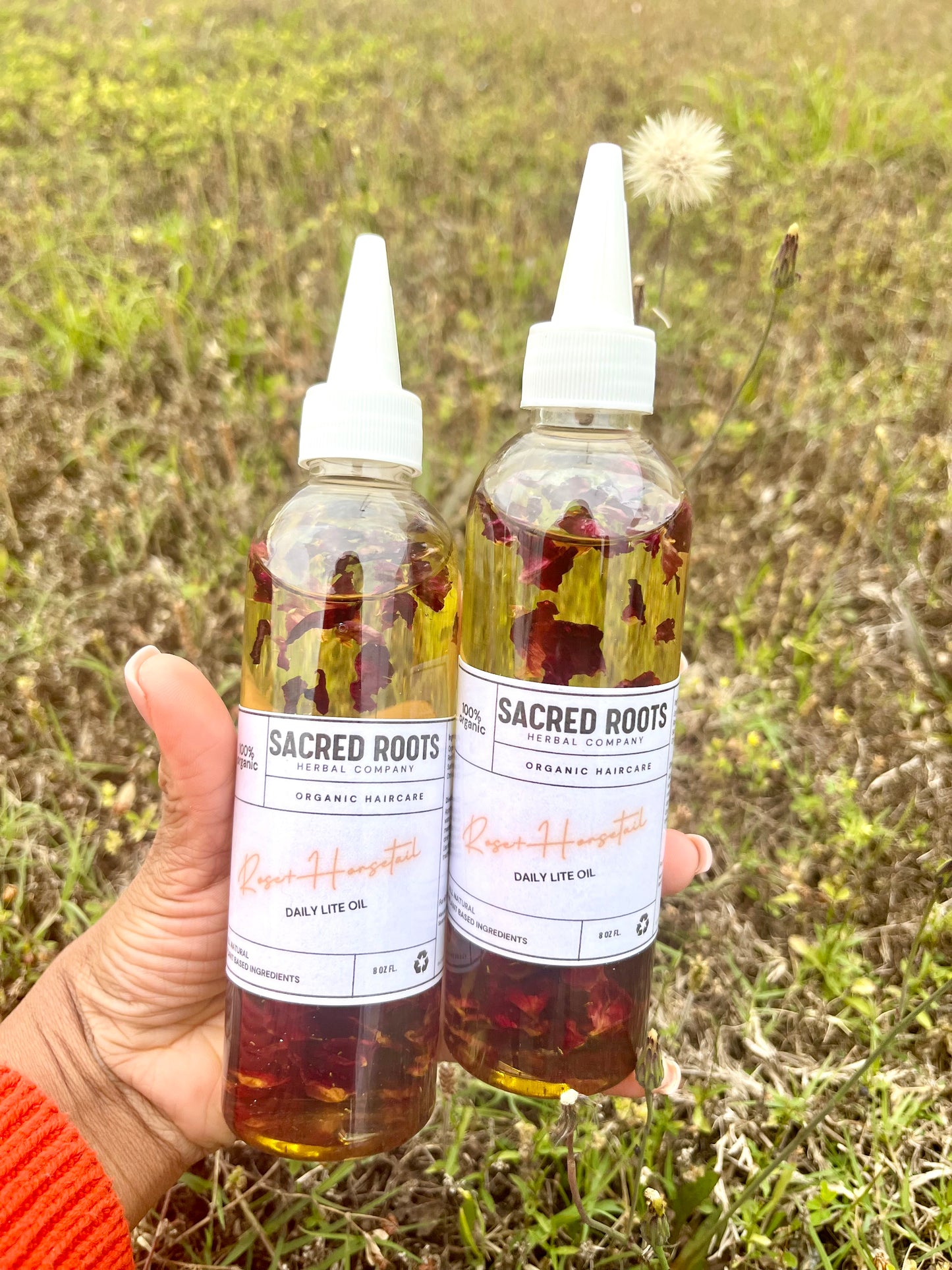 Rose + Horsetail daily lite hair oil