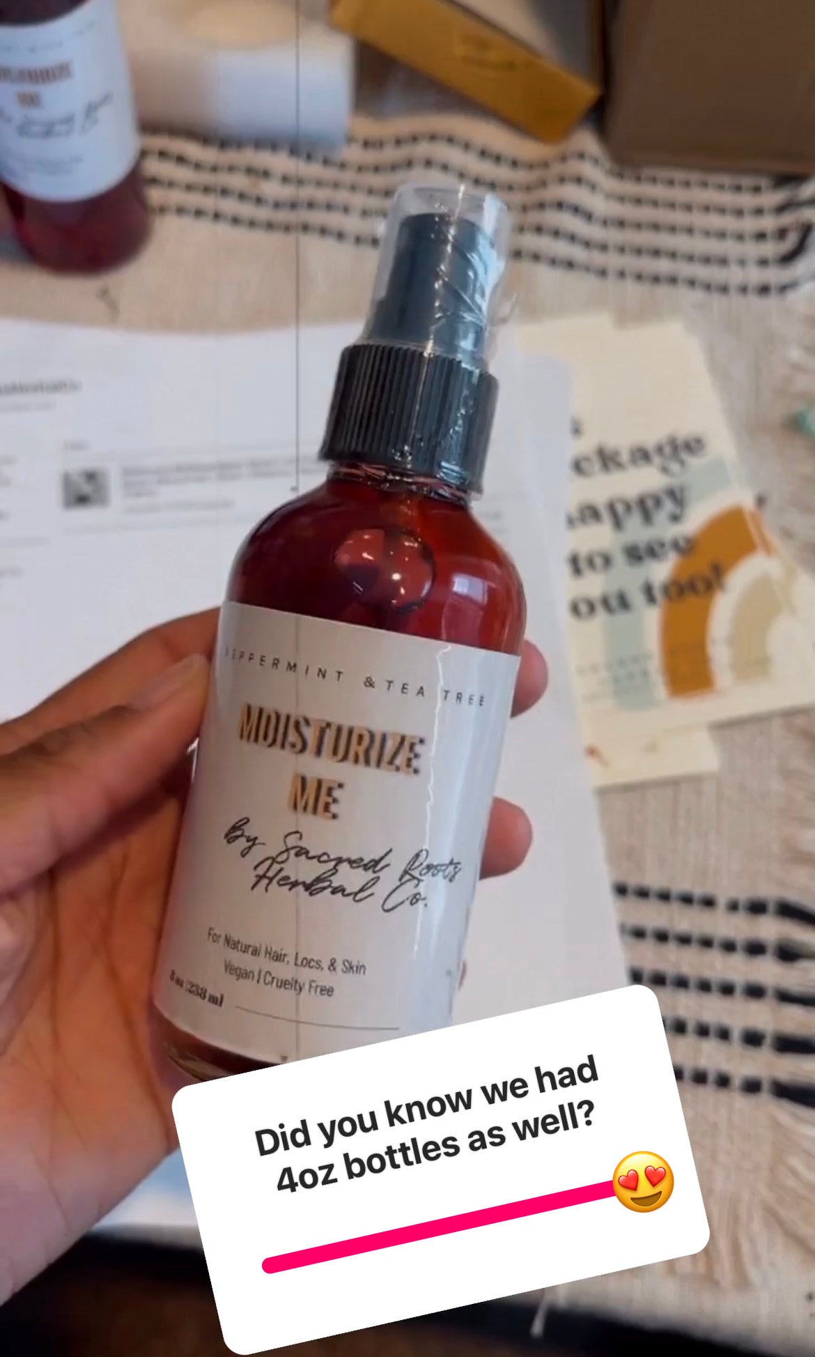 Moisturize Me (Rose + Hibiscus + Aloe Vera, with Peppermint + Tea Tree)